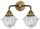 288-2W-BAB-G532 2 Light 15.5" Bath Vanity Light, Black Antique Brass