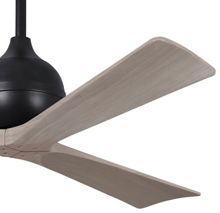 Irene-3 Paddle Fan, Matte Black, 60", Gray Ash Blades