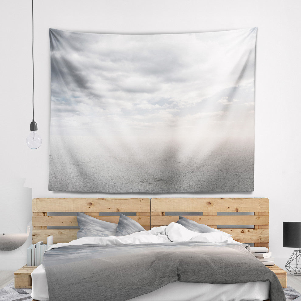 Desert Land and Sky Landscape Wall Tapestry, 92"x78"