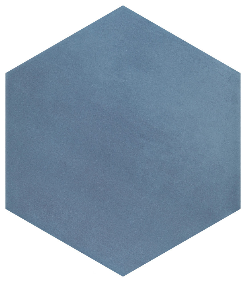 Horizon Hex Azul Porcelain Floor and Wall Tile