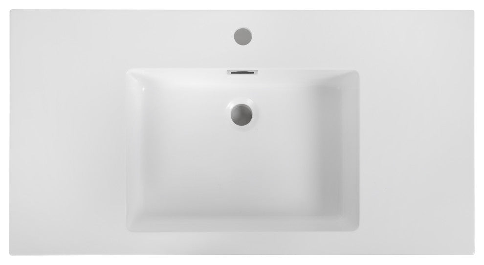 35" Solid Surface Resin Streamline K-1407-35 Vanity Top