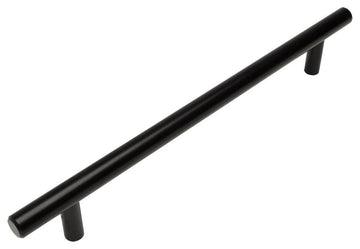 Cosmas 305-192FB Flat Black 7-1/2"� CTC (192mm) Euro Bar Pull [10-PACK]