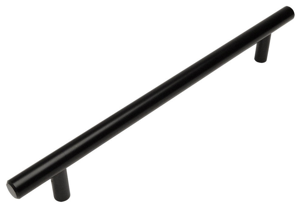 Cosmas 305-192FB Flat Black 7-1/2"� CTC (192mm) Euro Bar Pull [10-PACK]