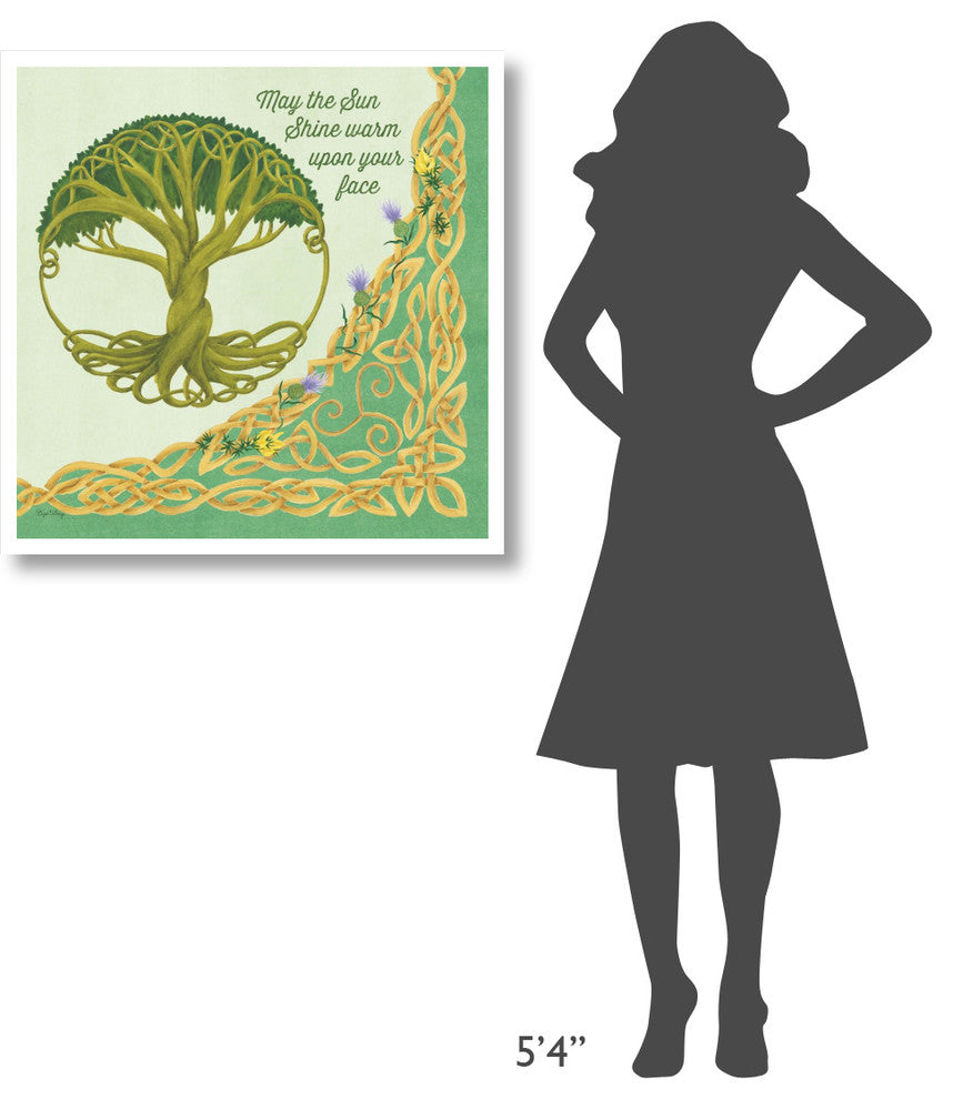 "Celtic Charm IV" Digital Paper Print by Elyse DeNeige, 32"x32"