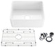 Pure 24" Fireclay Farmhouse Apron Front Kitchen Sink