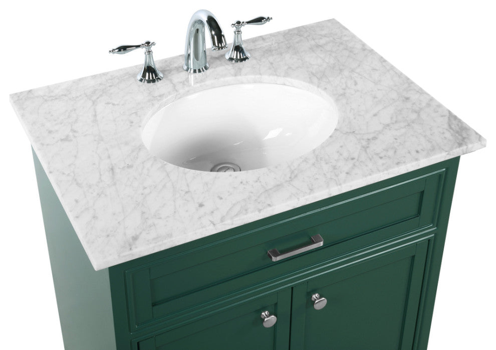 Amber Single Bathroom Vanity, Blue, Green, 30"