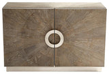 Volonte Cabinet, Wood, Oak and Stainless Steel, 19"W (10227 MDNJE)