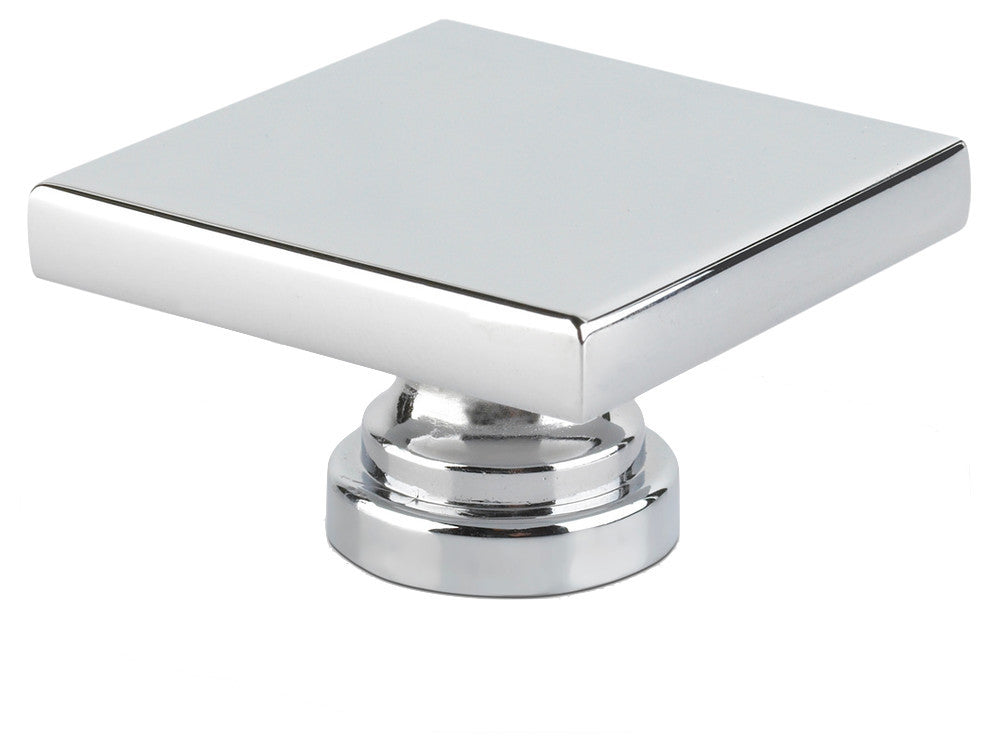 Topex Large Square Knob Bright Chrome