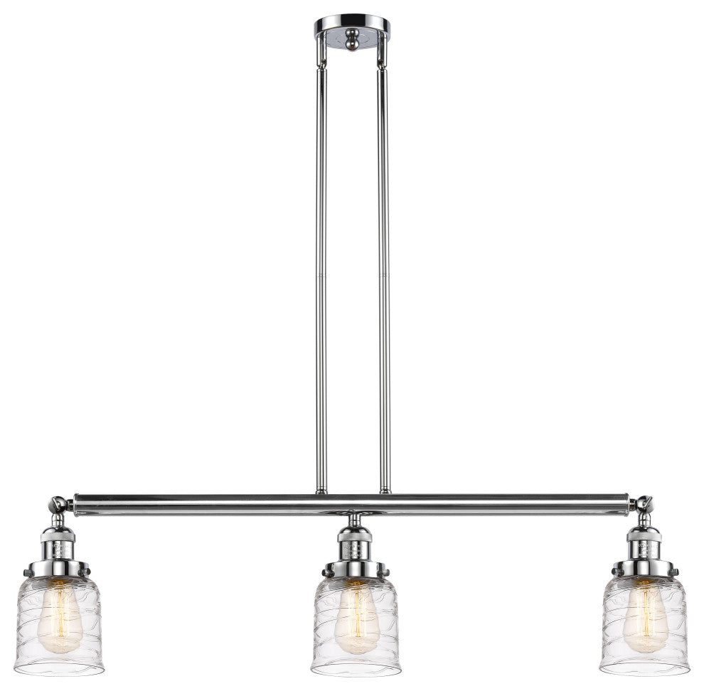 INNOVATIONS 213-PC-G513 3-Light Island Light Polished Chrome