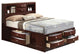 ACME Ireland EK Bed W/Storage, Espresso, Eastern King
