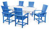 POLYWOOD Quattro 7-Piece Farmhouse Dining Set