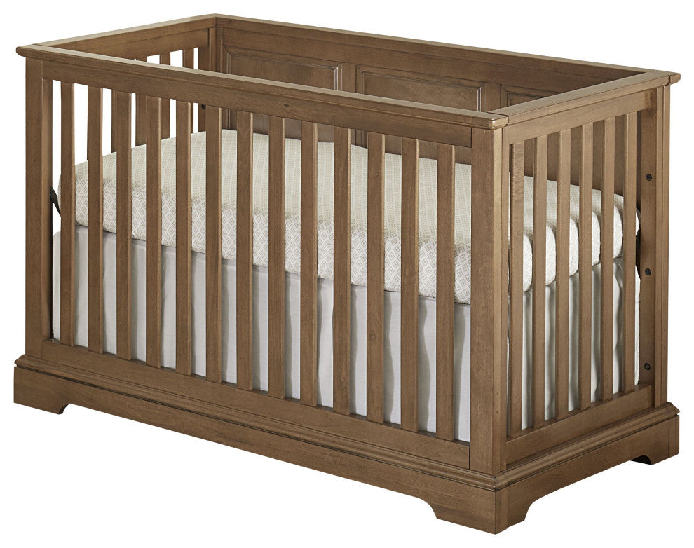 Hanley 56"W Wood Island Crib, Cashew