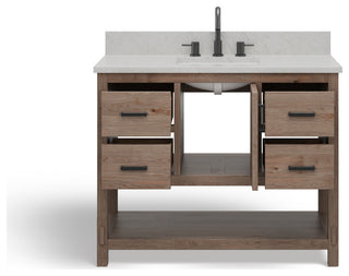 The Betsy Bathroom Vanity, Brown, 42", Single Sink, Freestanding
