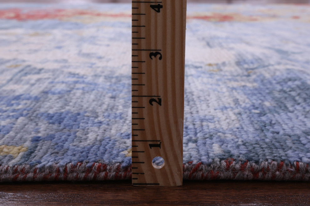 Abstract Handmade Wool Rug 7' 11" X 9' 11" Q8983