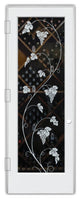 Wine Door - Vineyard Grapes Unfurled - Primed - 28" x 80" - Knob on Right -...