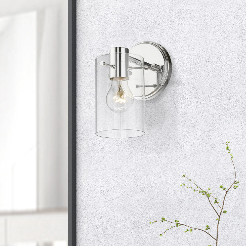 Munich 1 Light Polished Chrome Single Sconce