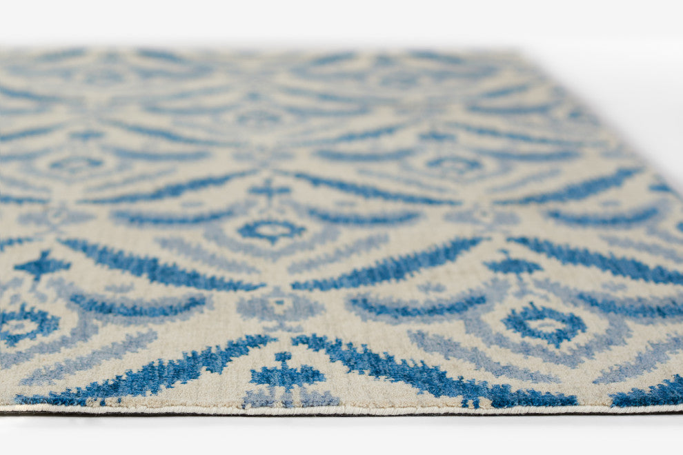 Momeni Leiden Hand Tufted Wool Blue Area Rug 2' X 3'