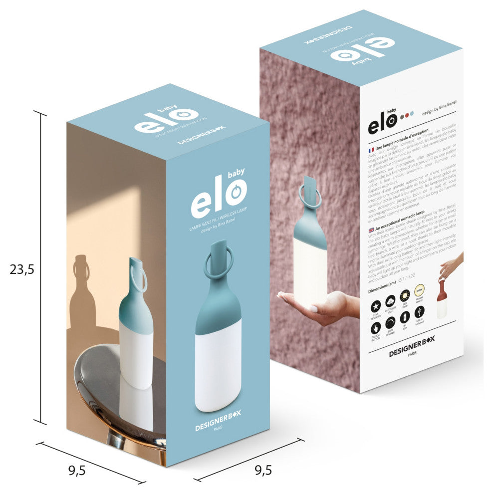 ELO Baby LED Portable Table Lamp, Blue Lagoon