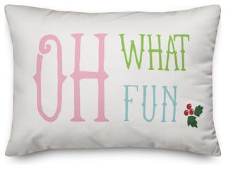 Oh What Fun 14"x20" Throw Pillow Cover