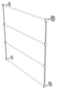 Clearview 4 Tier 36" Ladder Towel Bar with Groovy Accents, Satin Nickel
