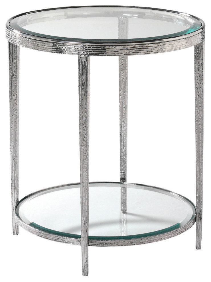 Jinx Nickel Round Side Table