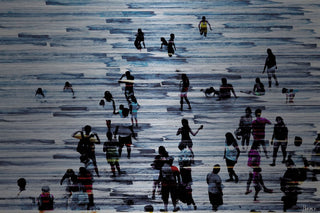 "Frescos" Print on Brushed Aluminum, 36"x24"