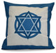 Decorative Holiday Pillow Geometric, Teal, 20"x20"