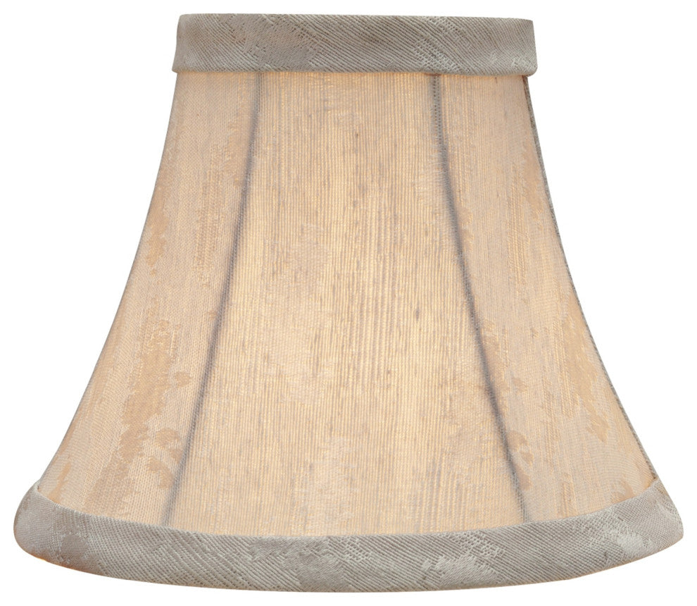 30010-9 Small Bell  Chandelier Clip On Lamp Shade Butter Creme 3"x6"x5"