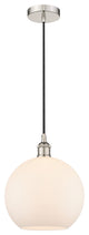 Innovations 616-1P-PN-G121-10-LED 1-Light Mini Pendant, Polished Nickel