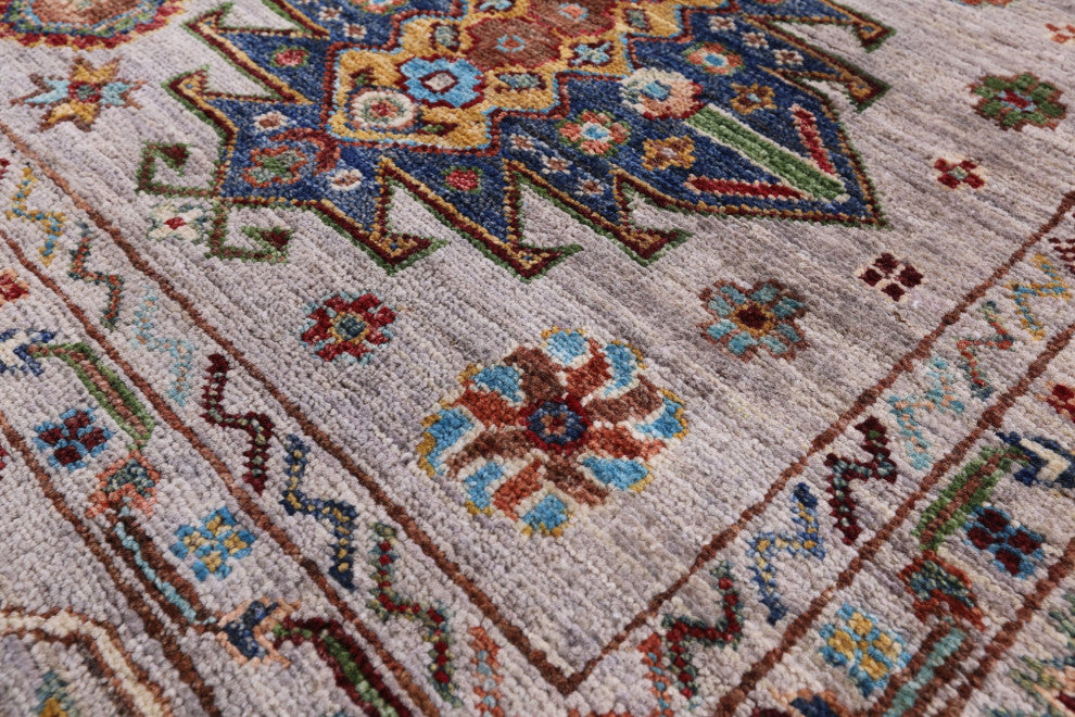 Handmade Fine Turkmen Ersari Wool Rug 5' 9" X 7' 8" Q10960