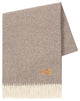 Pinstripe Cashmere Throws, Taupe