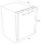 24" Black Matte Top Control Dishwasher 120-Volt With Modern Style Handle