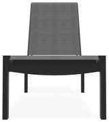 Leeward Sling Stackable Outdoor Chaise Lounge, Collect Charcoal/Graphite