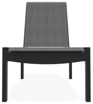 Leeward Sling Stackable Outdoor Chaise Lounge, Collect Charcoal/Graphite
