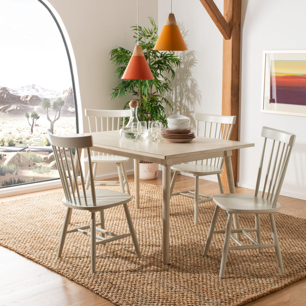 Safavieh Parker Spindle Dining Chair, Set of 2, Off-White