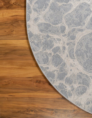 Unique Loom Oasis Breeze Area Rug, Gray, 8' 0 X 10' 0 Oval