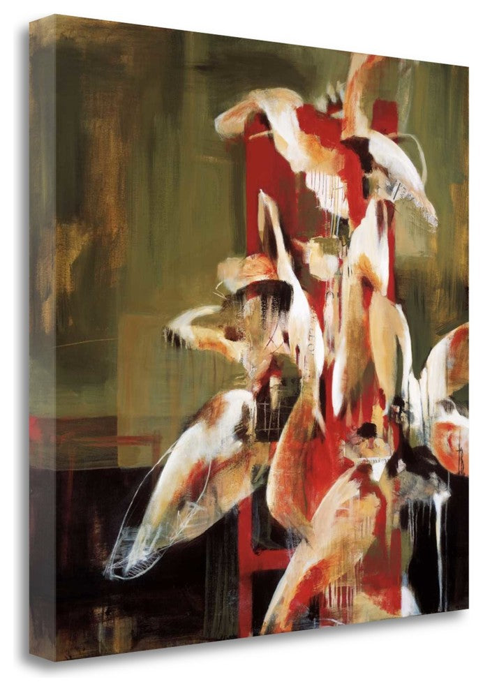 "Tower Of Flowers" By Terri Burris , Giclee Print on Gallery Wrap Canvas