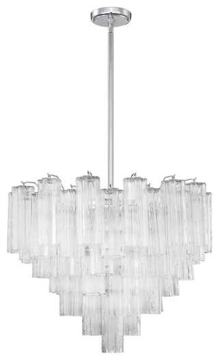 Addis 12 Light Chandelier, Polished Chrome