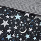 Mi Zone Kids Starry Night Stars Coverlet Set, Black, Antimicrobial, Twin