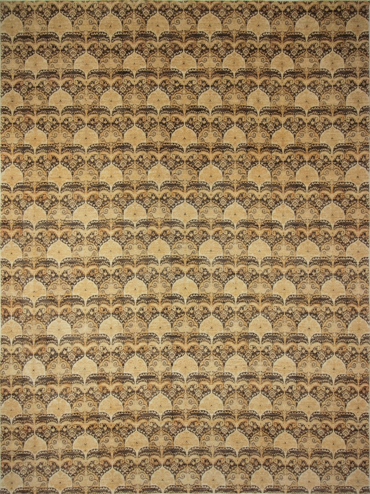 Peshawar Paisley Brown/Beige Rug, 9'7x13'0