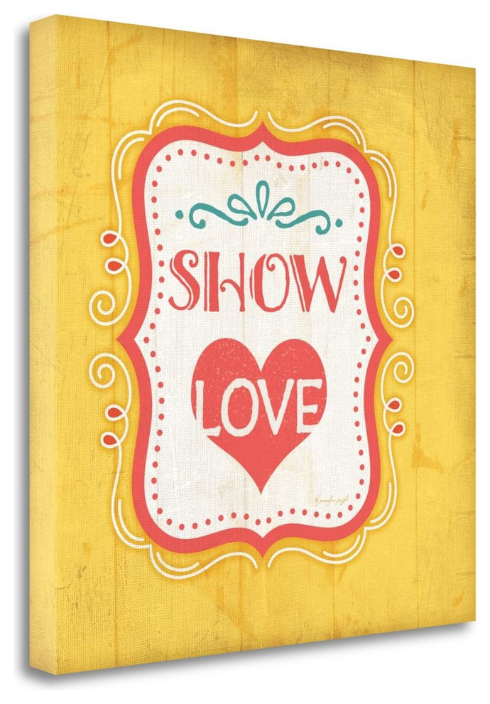 "Show Love" By Jennifer Pugh, Giclee Print on Gallery Wrap Canvas, Ready to Hang