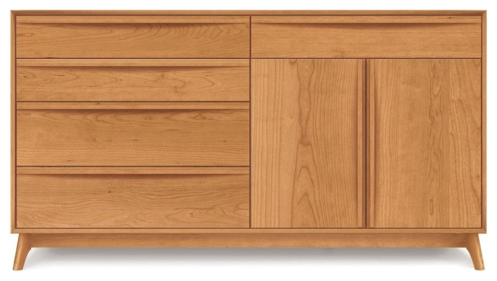 Copeland Catalina 3 Drawers On Left, 2 Doors On Right Buffet, Autumn Cherry