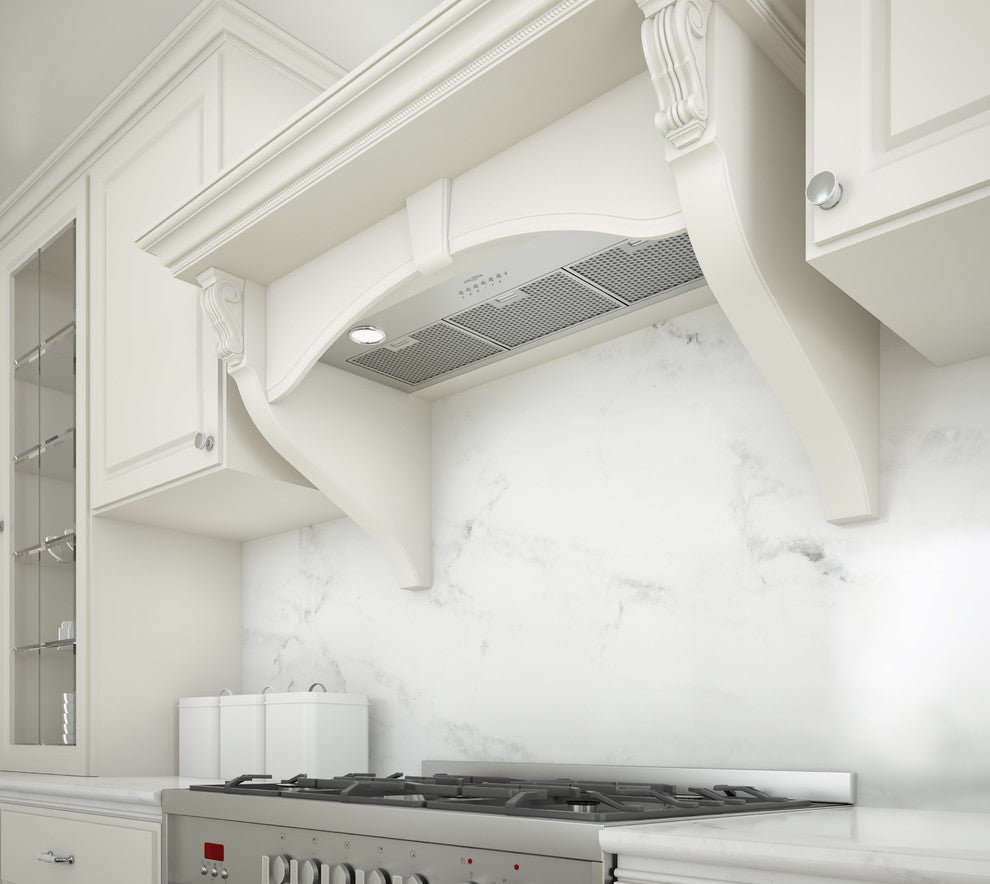Inserta III Built-In Stainless Steel Range Hood with Night Light, 36"