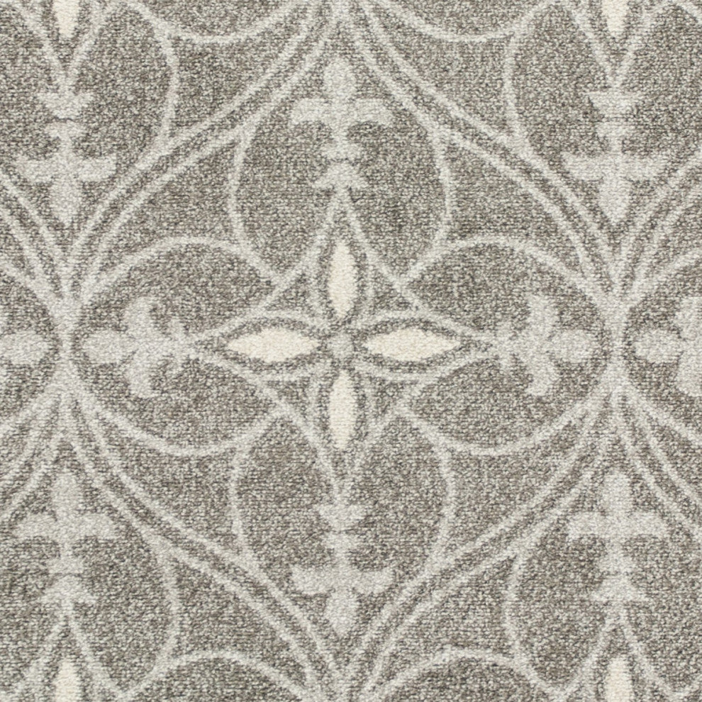 HomeRoots 7' x 10' UV treated Polypropylene Grey Area Rug
