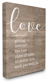 Stupell Ind. Love Definition Planked Wall Plaque, 13x19