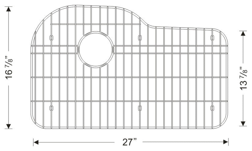 Wells Sinkware DG2814 Sink Grid