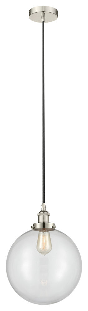 Innovations 616-1PH-PN-G202-12 1-Light Mini Pendant, Polished Nickel