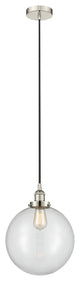 Innovations 616-1PH-PN-G202-12 1-Light Mini Pendant, Polished Nickel