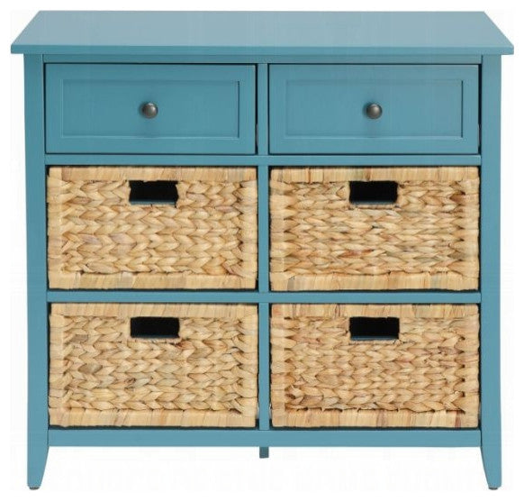 Flavius 6-Drawer Accent Chest, Teal
