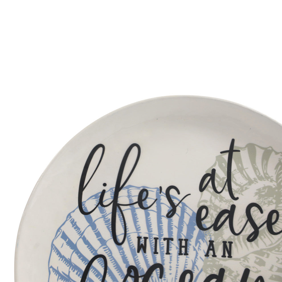 Set of 3 Lifes a Breeze Metal Plates Wall Decor